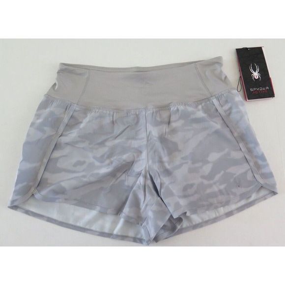 Spyder Active SP529 Women's Sz XL Gray Workout Shorts - Picture 1 of 5